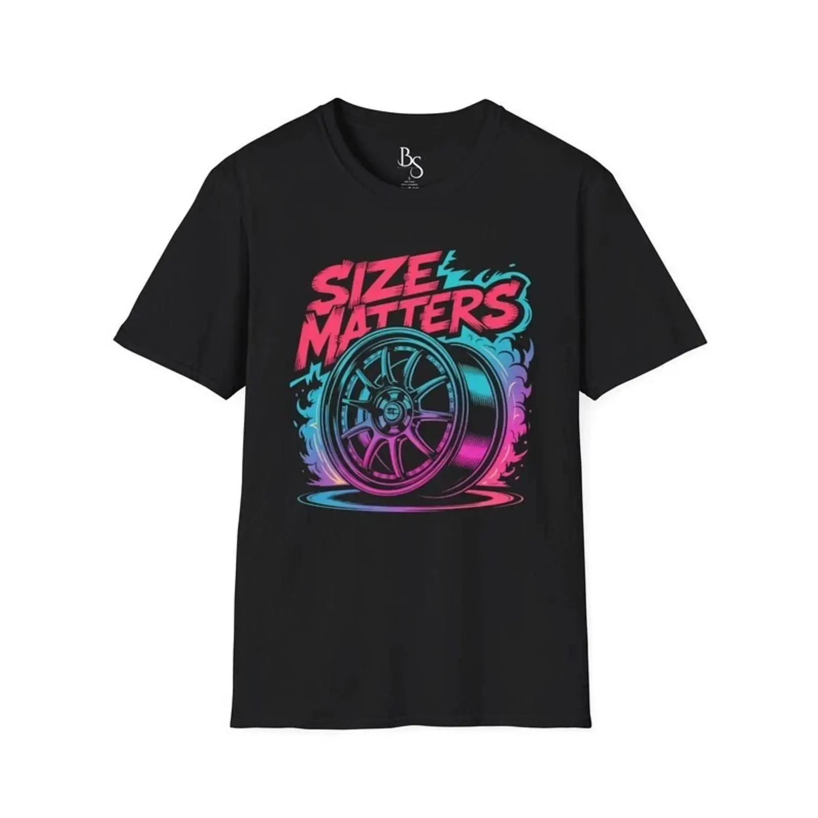 Vintage Fashion Wheel - เสื้อยืดลายล้อรถ สไตล์สตรีทแวร์ JDM วินเทจ ฟอกสี แฟชั่น