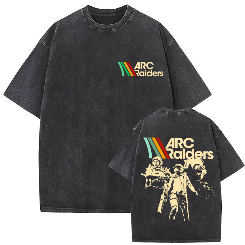 Vintage Fashion Game - เสื้อยืด 100% คอตตอน Arc Raiders ลายกราฟิกตลก
