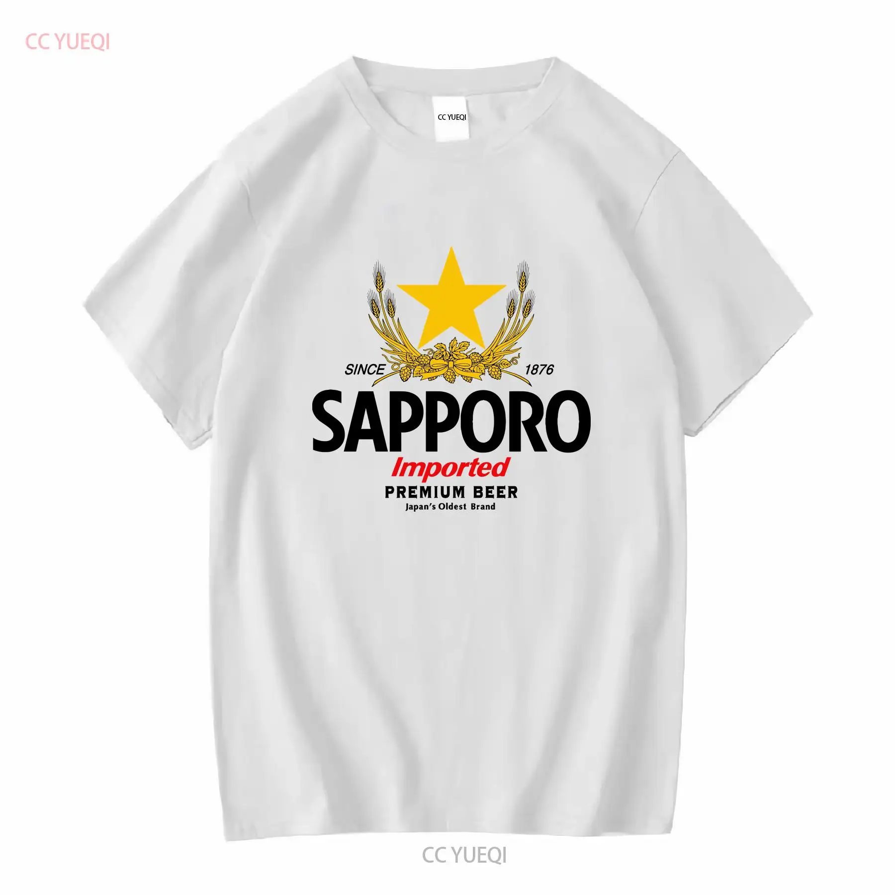 Vintage Fashion Japan - SAPPORO Brewery เสื้อยืดเบียร์ญี่ปุ่นแขนยาวหรือสั้น vintage Washed Stylish