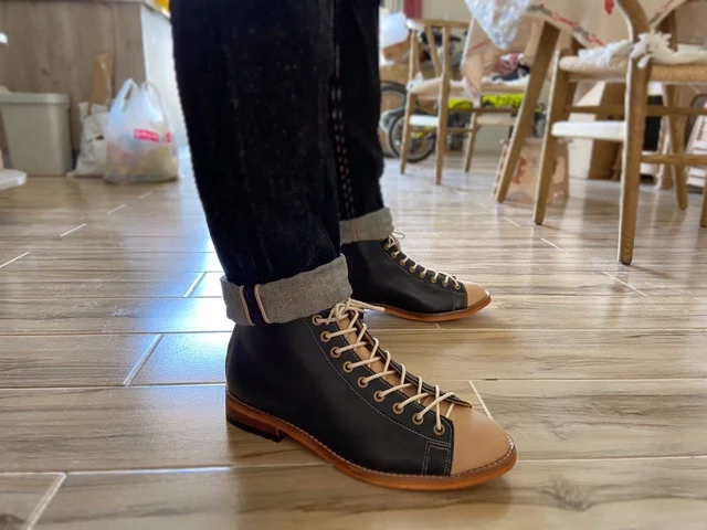 Vintage Fashion Style Men - High-toolingรองเท้าผู้ชายGoodyear-Welted Vintageรองเท้าผู้ชายRetroรองเท้าเชลซีแนวโน้มแฟชั่นสีดําDesert Bootsผู้ชาย