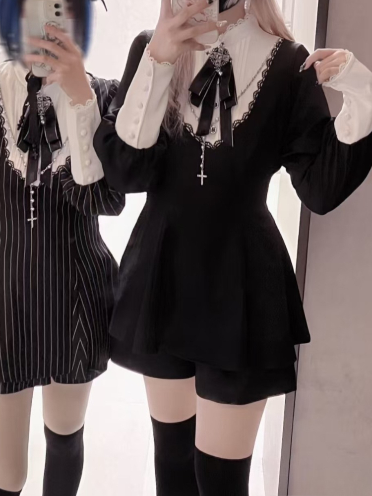 ชุดเดรสสไตล์โกธิควินเทจญี่ปุ่น - Vintage Fashion Retro Outfit บทวิจารณ์และราคา