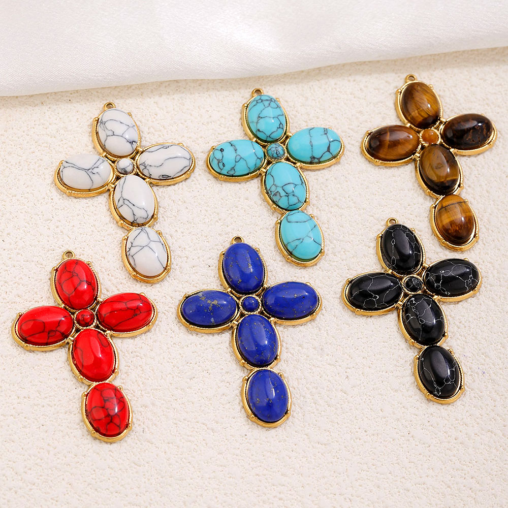 จี้สแตนเลสสตีลทรงกางเขนขนาดใหญ - Vintage Fashion Nova บทวิจารณ์และราคา