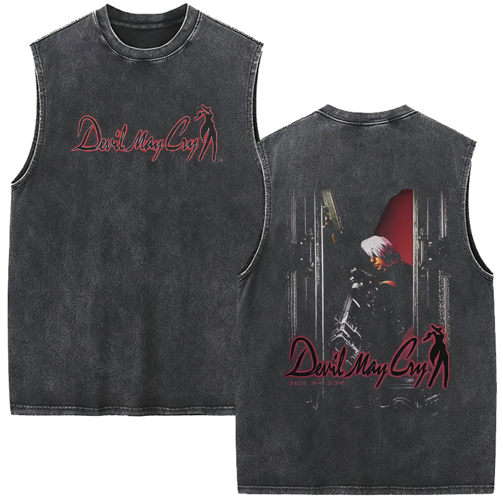 เสื้อกล้ามวินเทจฟอกสีลายเกม De - Vintage Fashion Game บทวิจารณ์และราคา