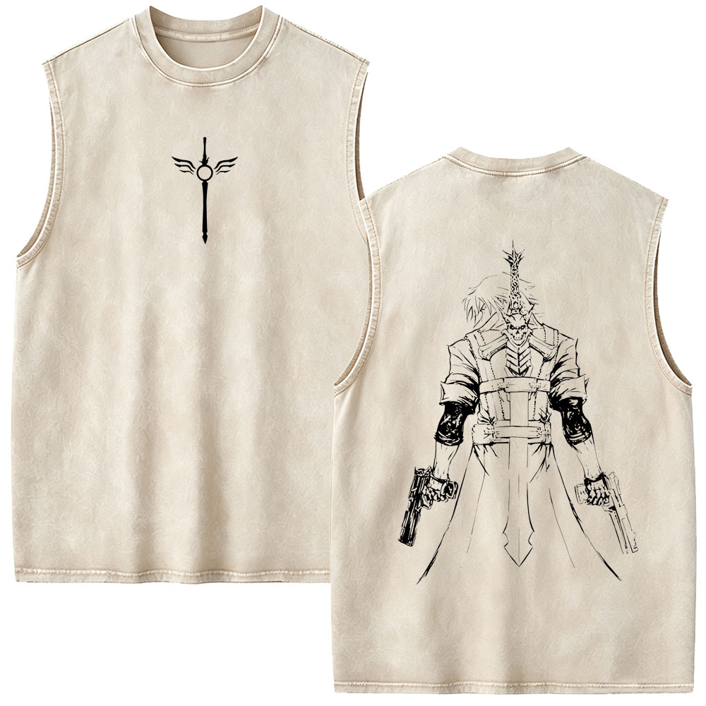 เสื้อกล้ามวินเทจฟอกสีลายเกม De - Vintage Fashion Game บทวิจารณ์และราคา