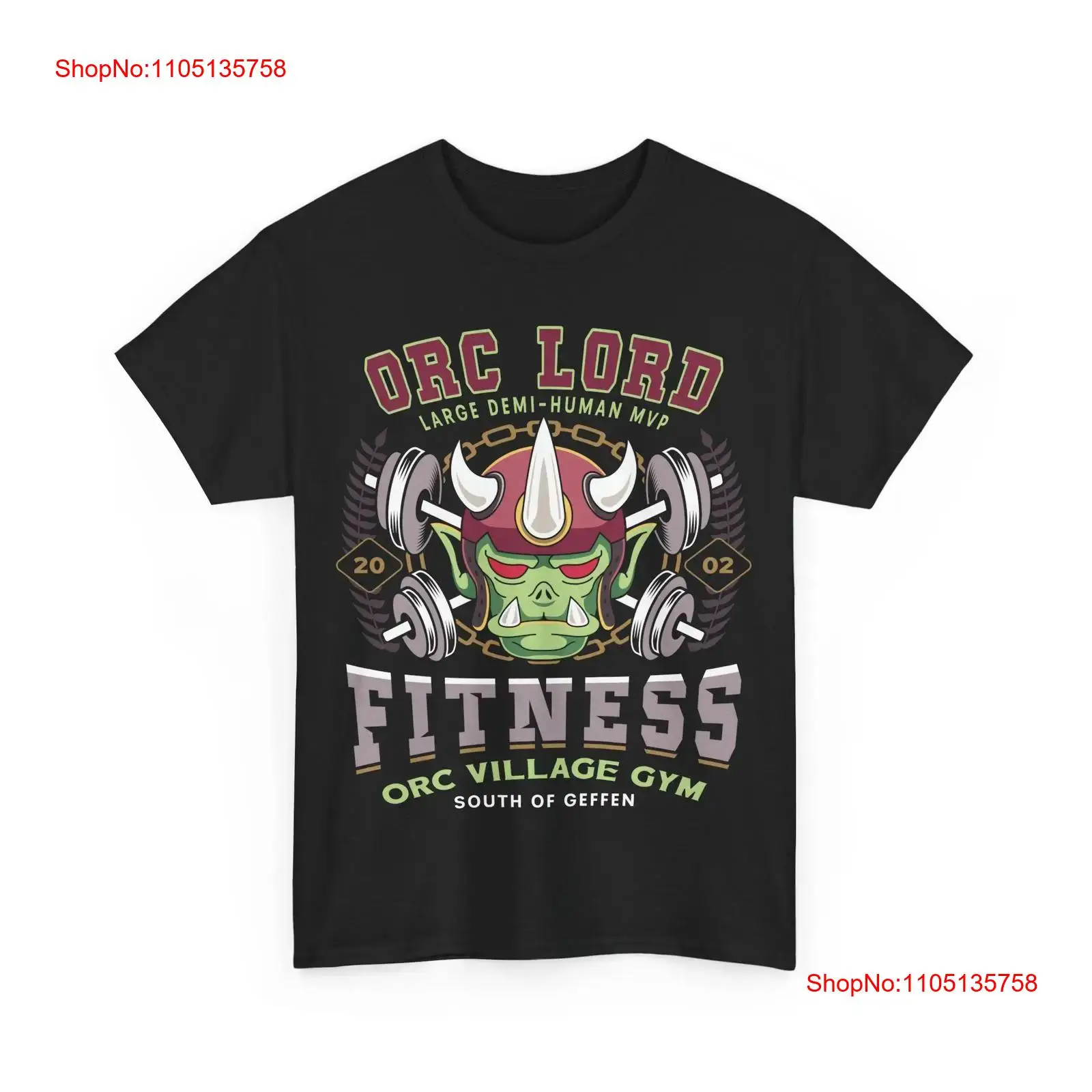 เสื้อยืดฟิตเนส Geffen Orc Vill - Vintage Fashion Game บทวิจารณ์และราคา
