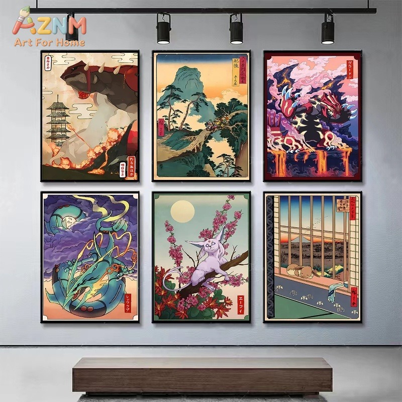 AZNM สไตล์อุคิโยะ-เอ โปเกมอน ก - Vintage Fashion Japan บทวิจารณ์และราคา