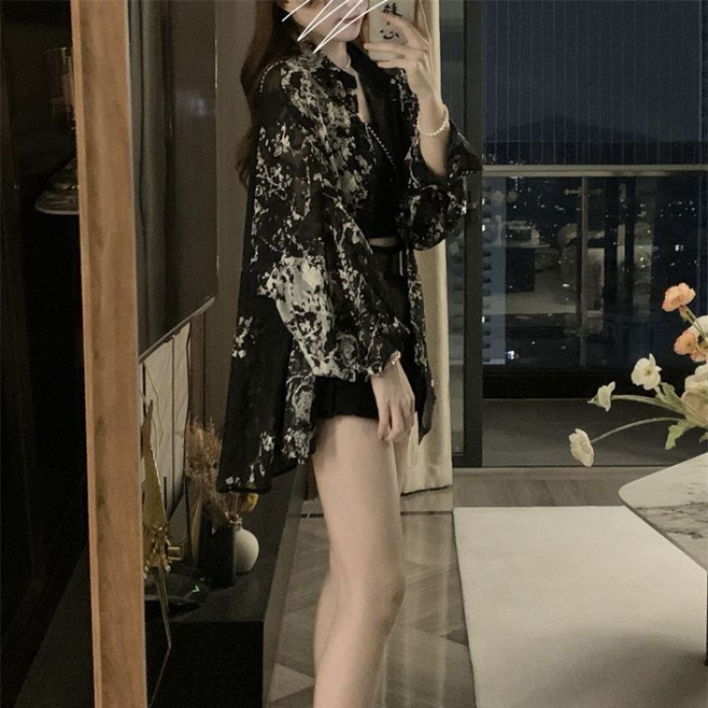 เสื้อเชิ้ตแขนยาวผู้หญิง ปี 202 - Tie Dye Shirt Vintage บทวิจารณ์และราคา