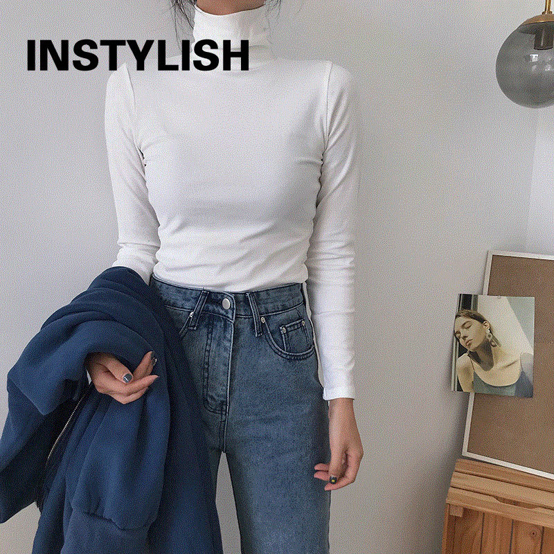 ผู้หญิงยาวเสื้อคอเต่าแขนยาวเสื - Vintage Fashion Years บทวิจารณ์และราคา