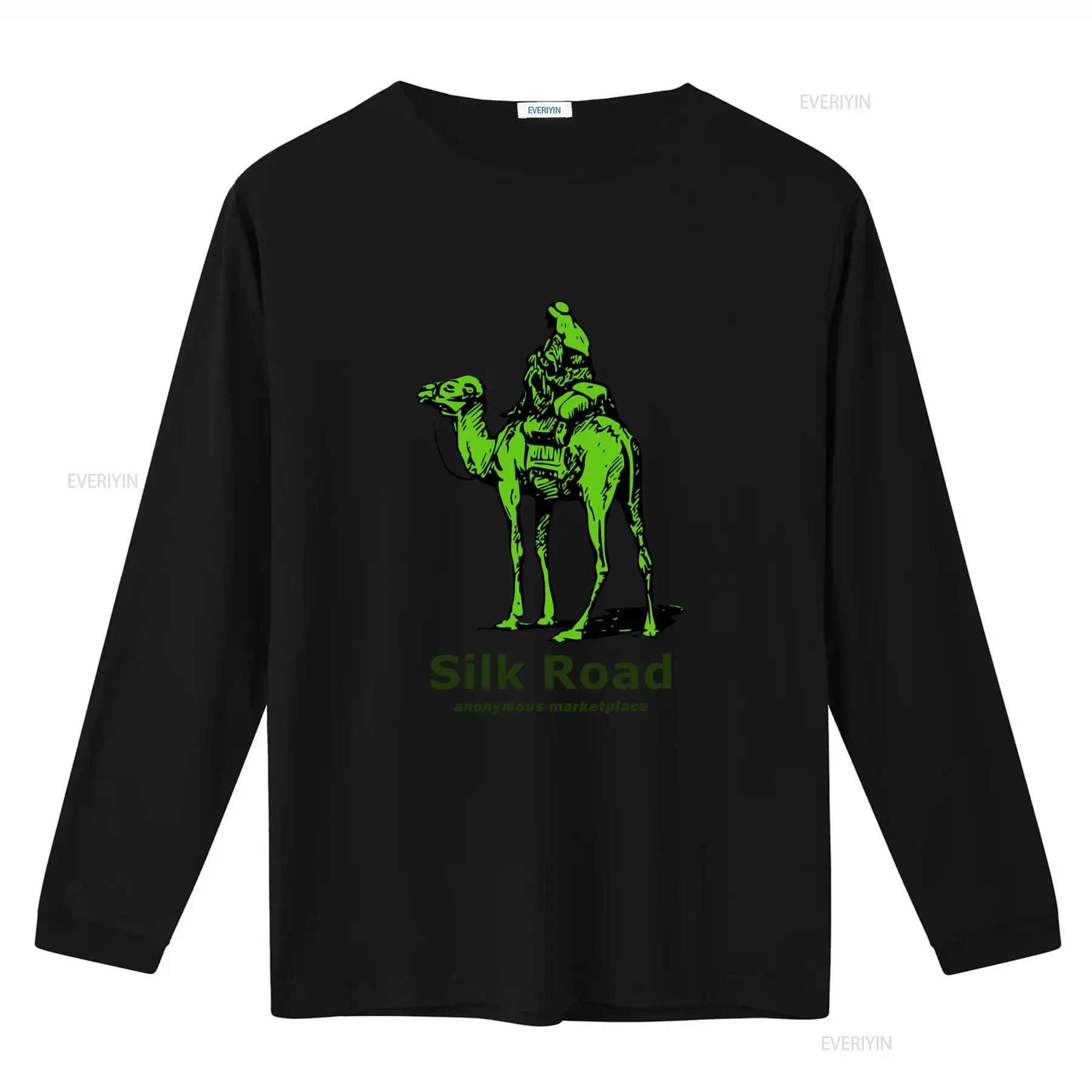 เสื้อยืดลายเส้นทางสายไหม สีเขี - Vintage Fashion Style Men บทวิจารณ์และราคา