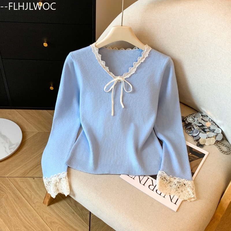 เสื้อไหมพรมถักลายลูกไม้สีขาวสไ - Vintage Fashion Years บทวิจารณ์และราคา