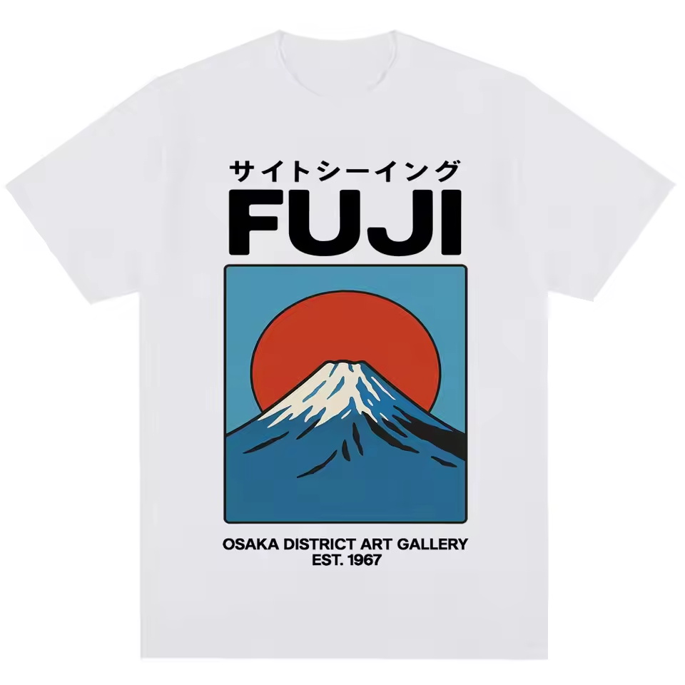 เสื้อยืดสไตล์ญี่ปุ่นลายฟูจิโอซ - Vintage Fashion Osaka บทวิจารณ์และราคา