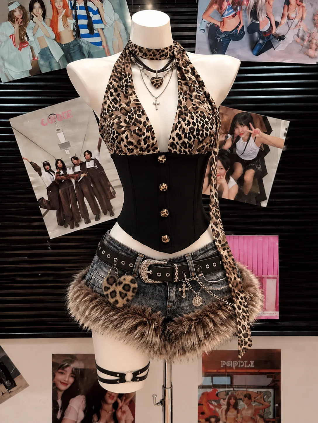 ชุดสองชิ้นสไตล์พังก์ Y2K สำหรั - Vintage Fashion Retro Outfit บทวิจารณ์และราคา