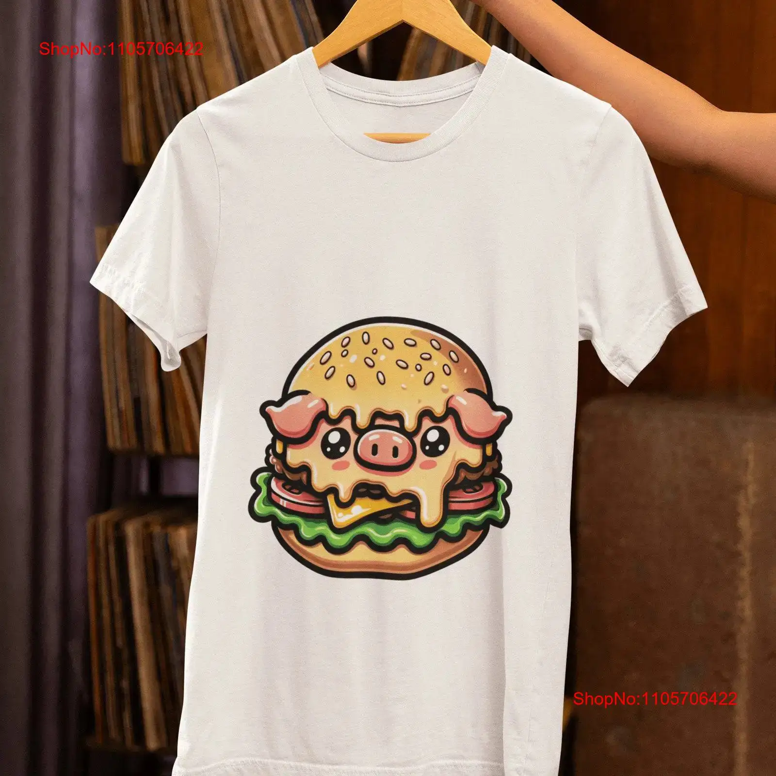 เสื้อยืดลายหมูสุดน่ารัก สไตล์ว - Quirky Vintage Fashion บทวิจารณ์และราคา