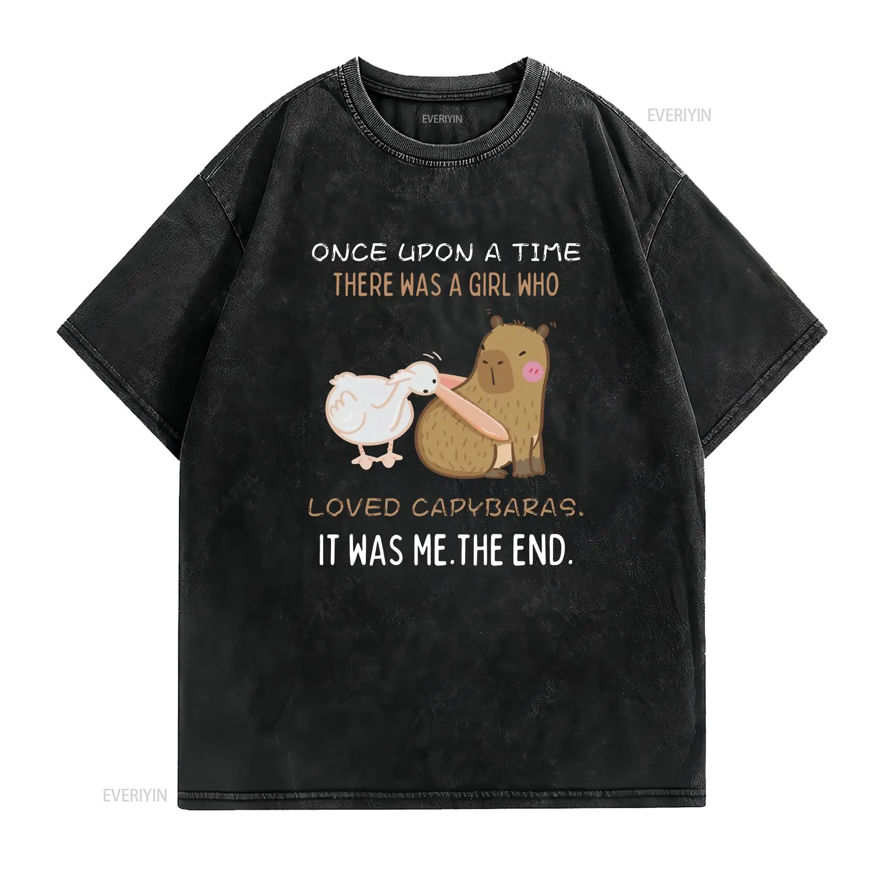 เสื้อยืดผู้หญิงลายคาปิบาร่า ตล - Quirky Vintage Fashion บทวิจารณ์และราคา