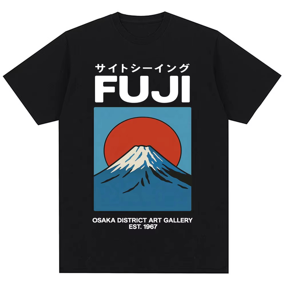 เสื้อยืดสไตล์ญี่ปุ่นลายฟูจิโอซ - Vintage Fashion Osaka บทวิจารณ์และราคา