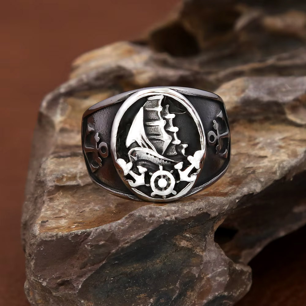 แหวนสัญลักษณ์เรือใบสไตล์วินเทจ - Vintage Fashion Wheel บทวิจารณ์และราคา