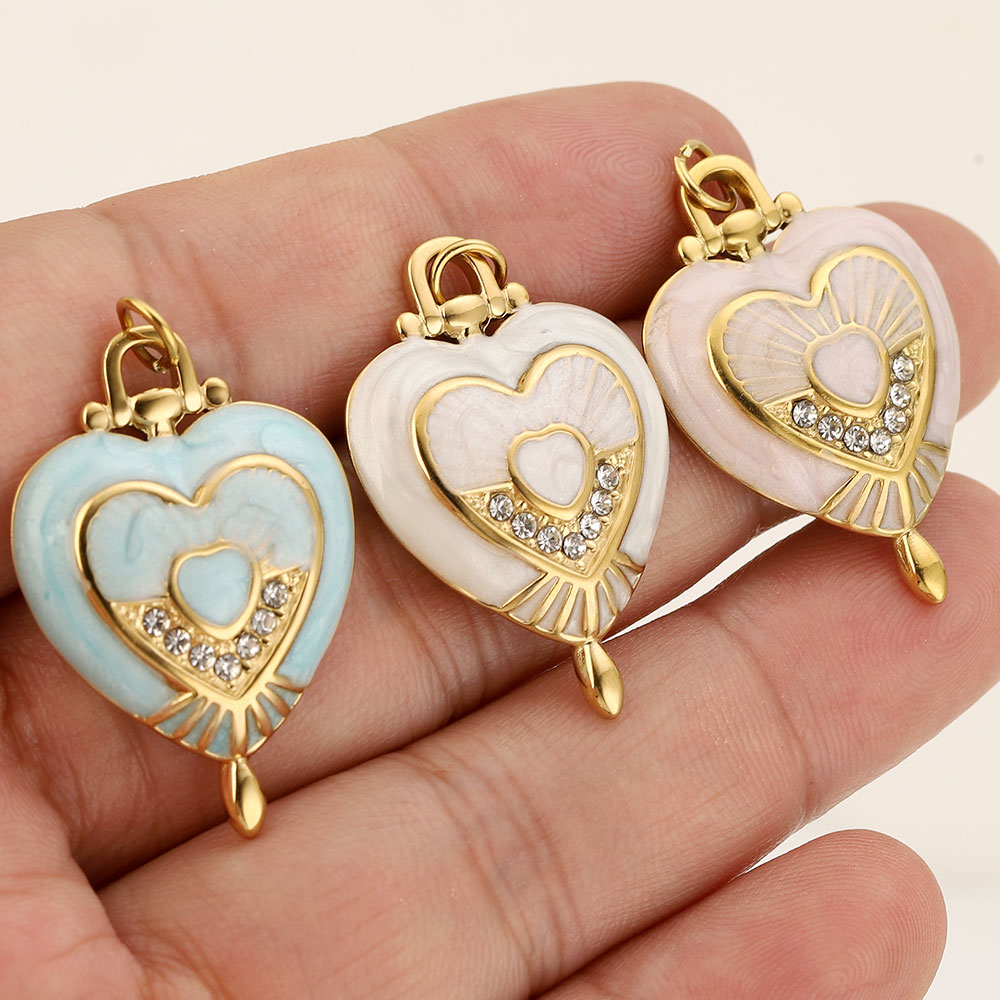 จี้รูปหัวใจลายพระอาทิตย์เคลือบ - Vintage Fashion Nova บทวิจารณ์และราคา