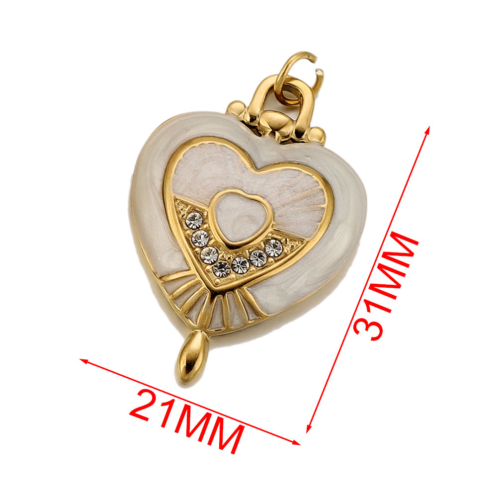 จี้รูปหัวใจลายพระอาทิตย์เคลือบ - Vintage Fashion Nova บทวิจารณ์และราคา